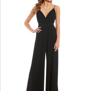 Black Tie-Back Jumpsuit